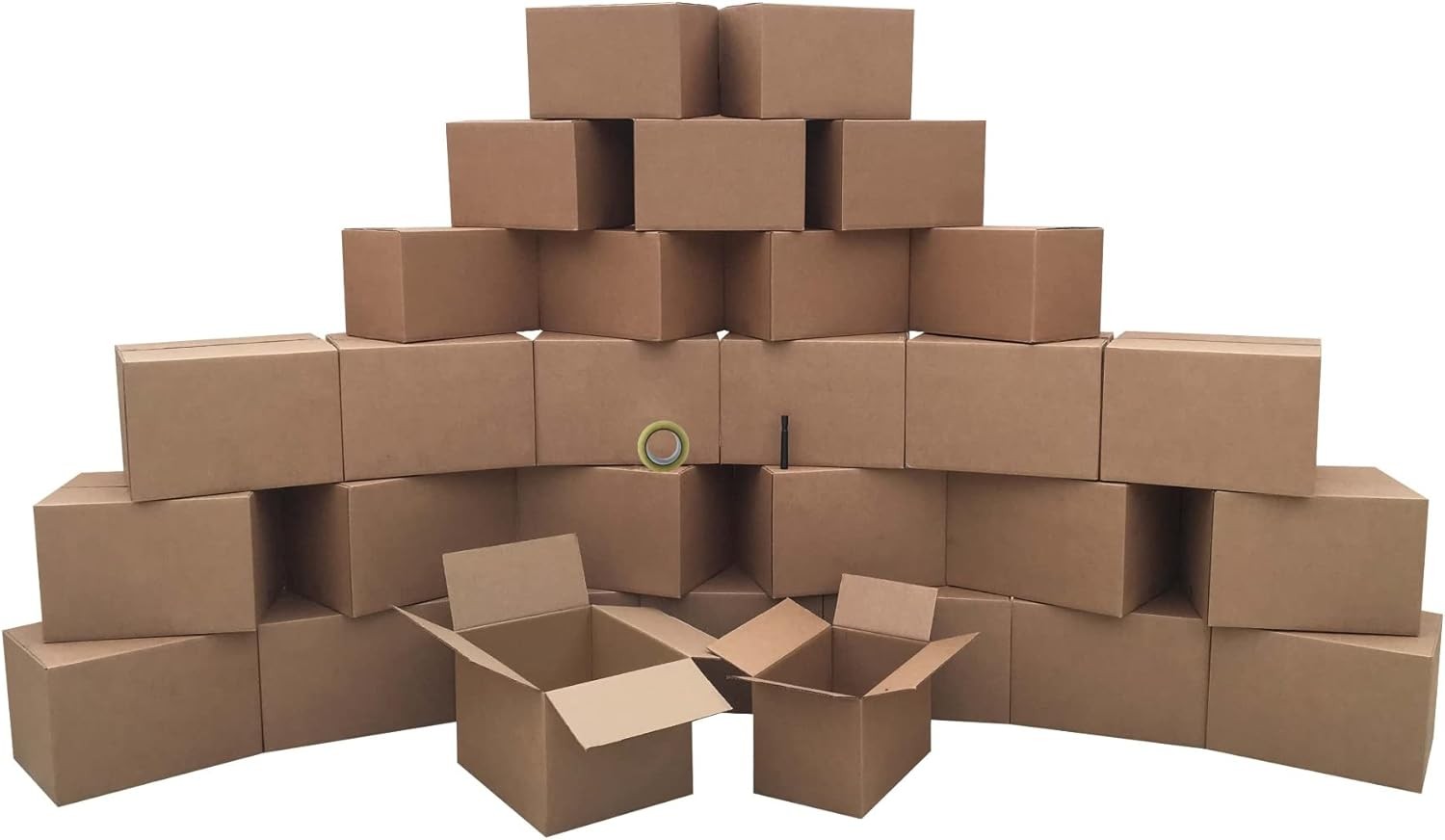 2 Room Economy Kit- 30 Moving Boxes, Bubble Roll, & Packing Tape
