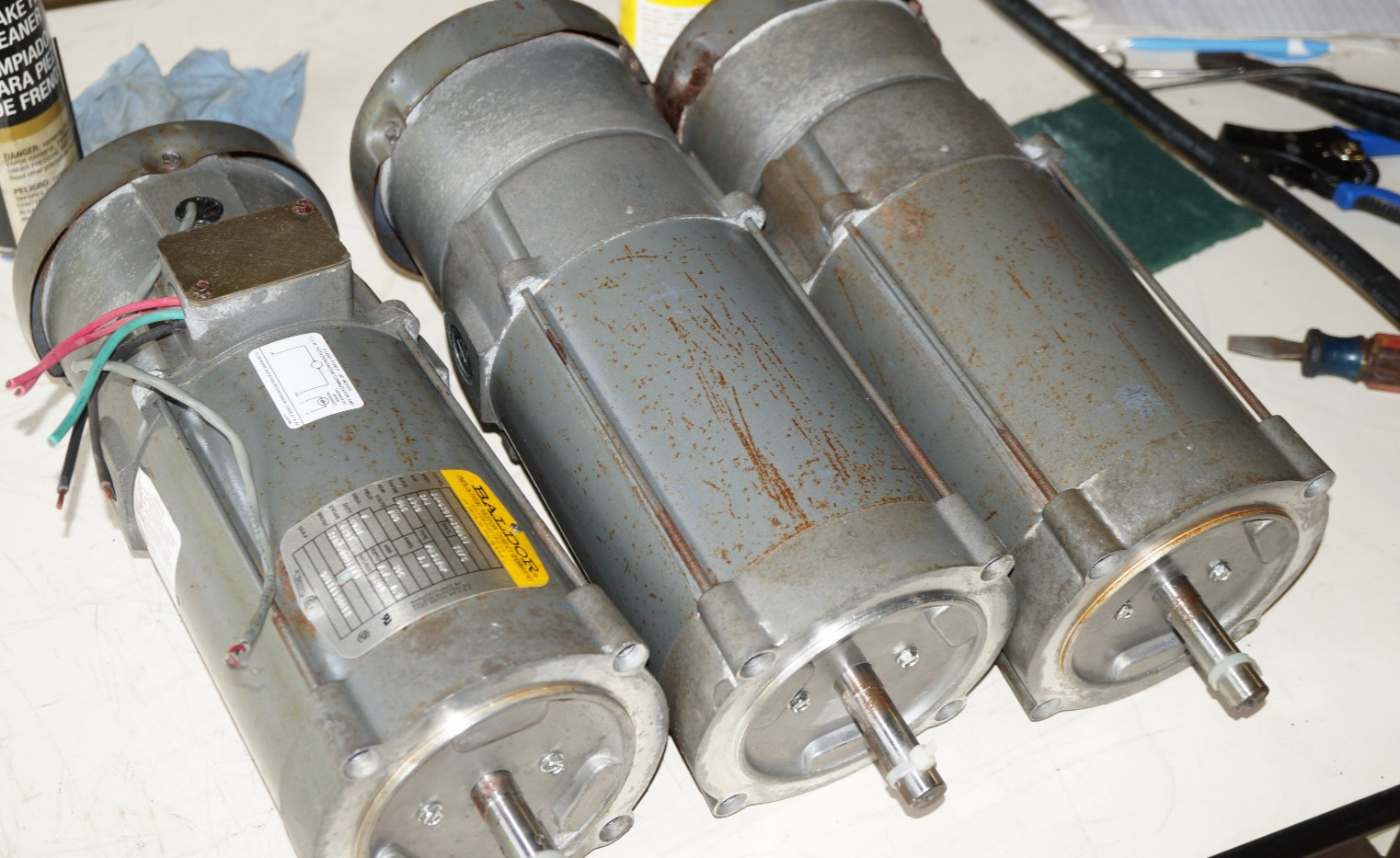 BALDOR DC Motor 3/4 HP, 180V, 1750 RPM, IEFC, PM3428P, 34-6751-394661, 5/8 Shaft