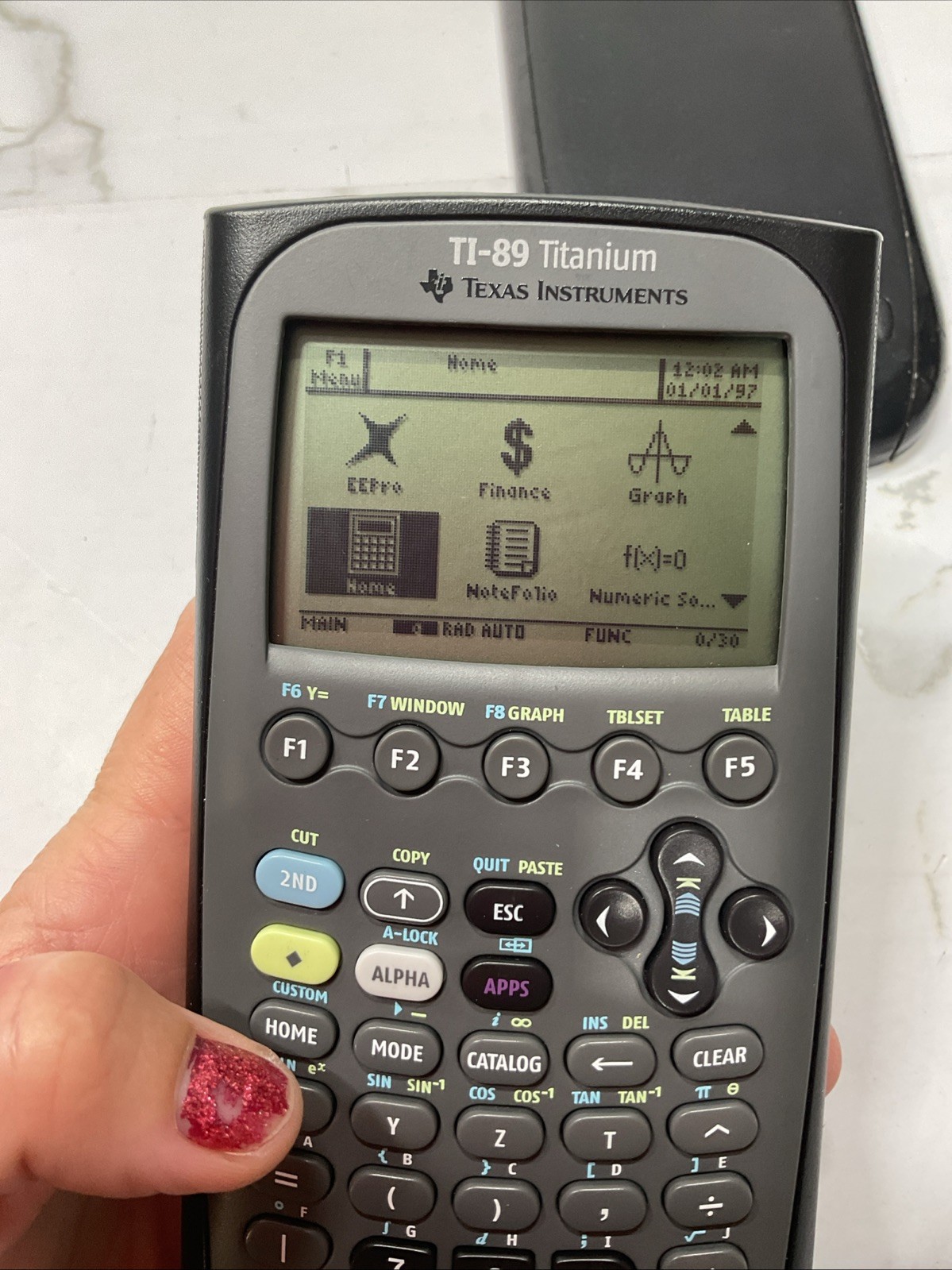 Texas Instruments TI-89 Titanium Graphing Calculator w/ Cover Tested Working