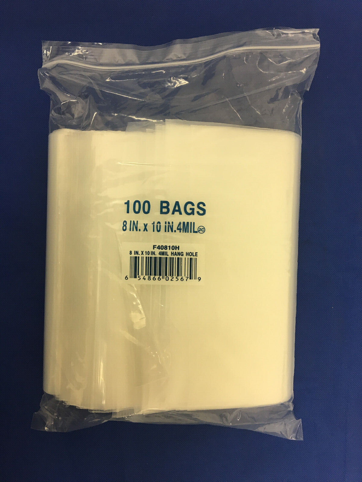 Clear LK Zip-Lock Seal Top Re-closable Zipper Hang Hole Plastic Poly Bags 4 Mil