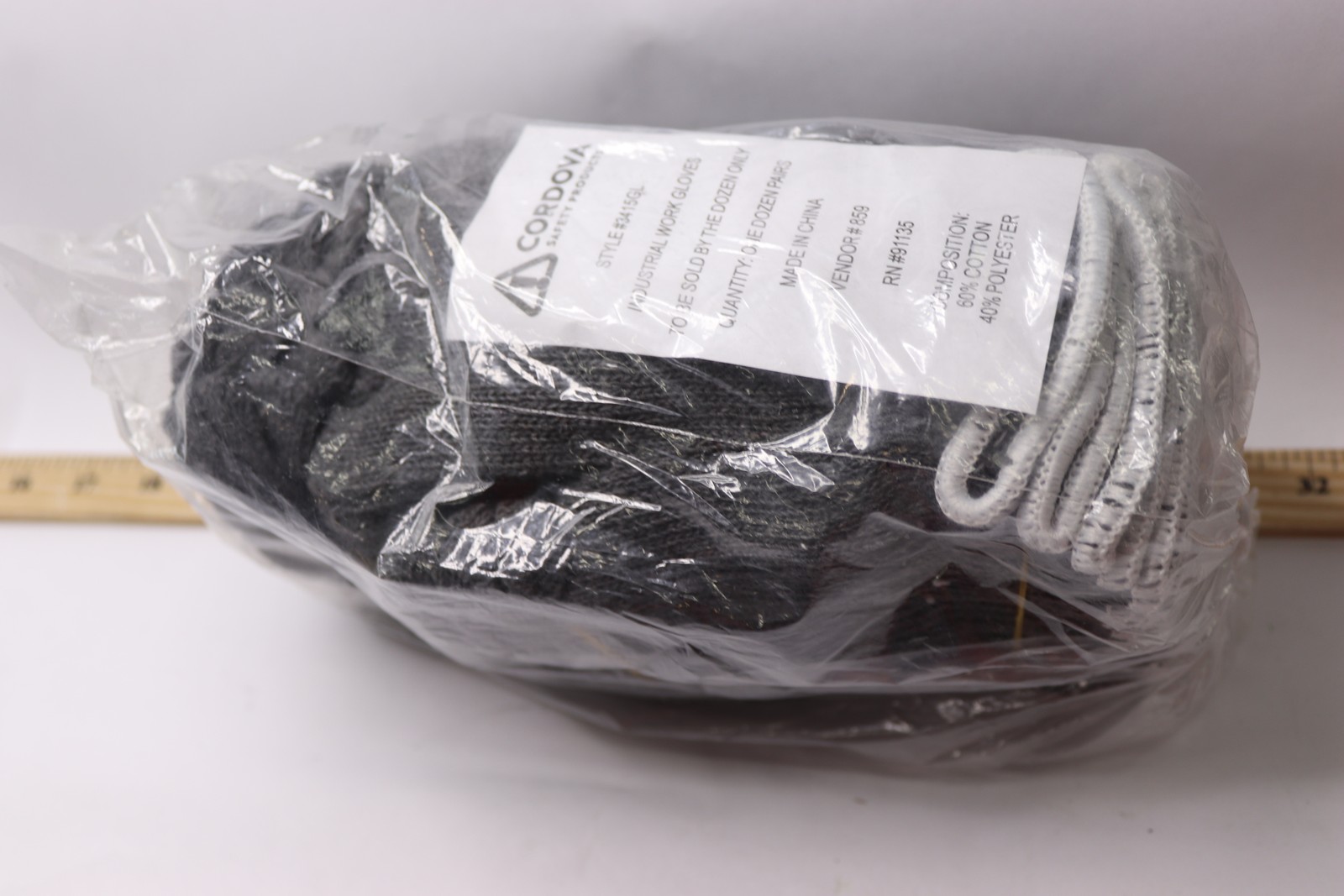 (12-Pairs) Cordova Industrial Work Gloves 7-Gauge Cotton/Polyester Shell 3415GL