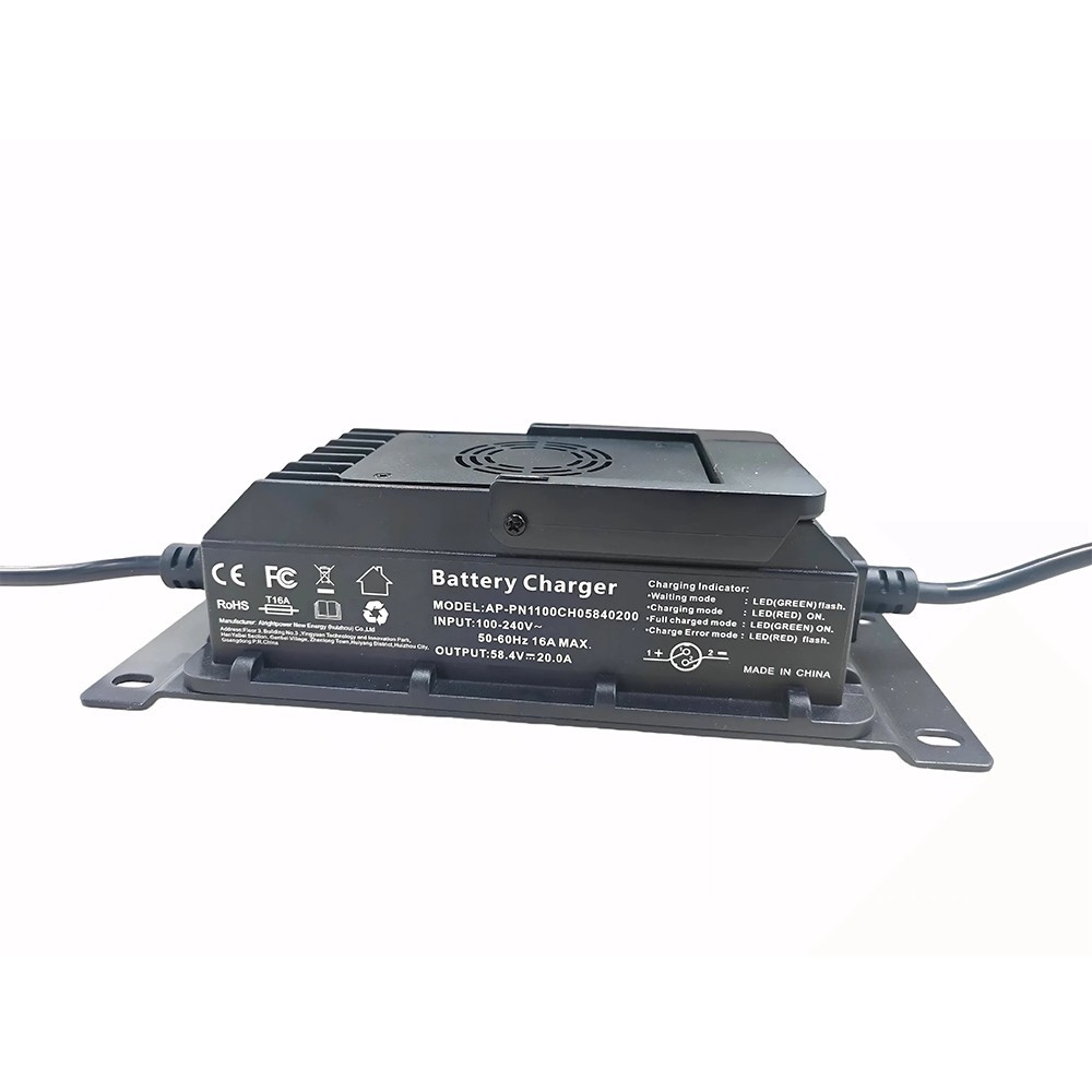 58.4V 20A 48V Lithium Battery Charger for LiFePO4 Lithium Battery Fast Charging