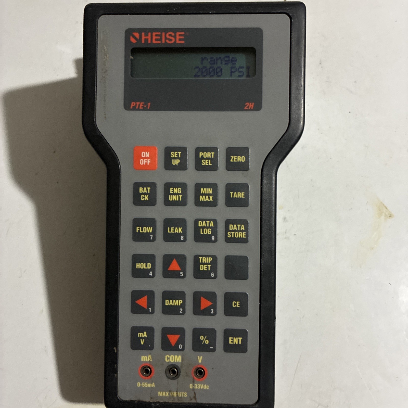 HEISE PTE-1 2H Hand Held Calibrator + 1 HQS-2 Test Module, 0-100 PSIG (0.05%)