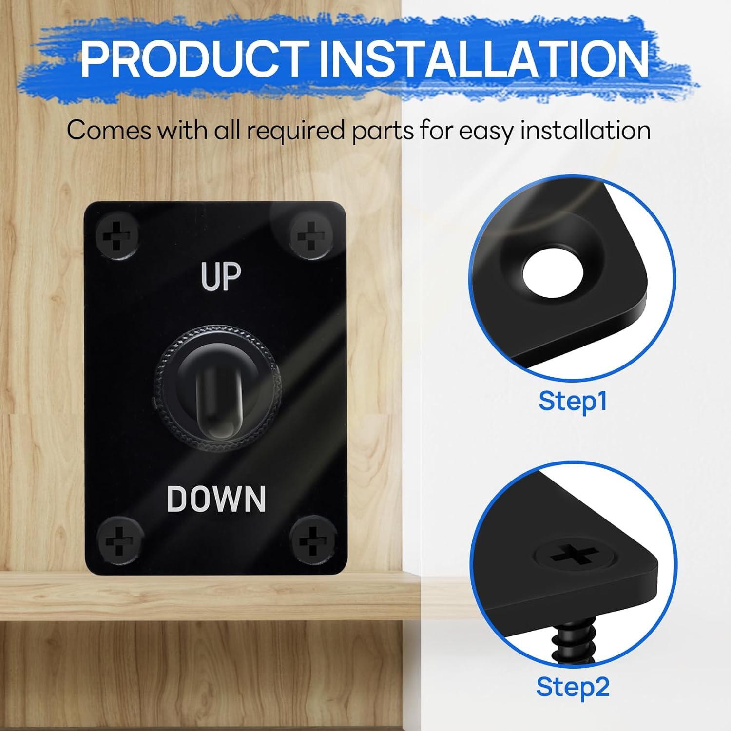 12V 30A DPDT Waterproof Latching Reverse Polarity Toggle Switch Up/Down