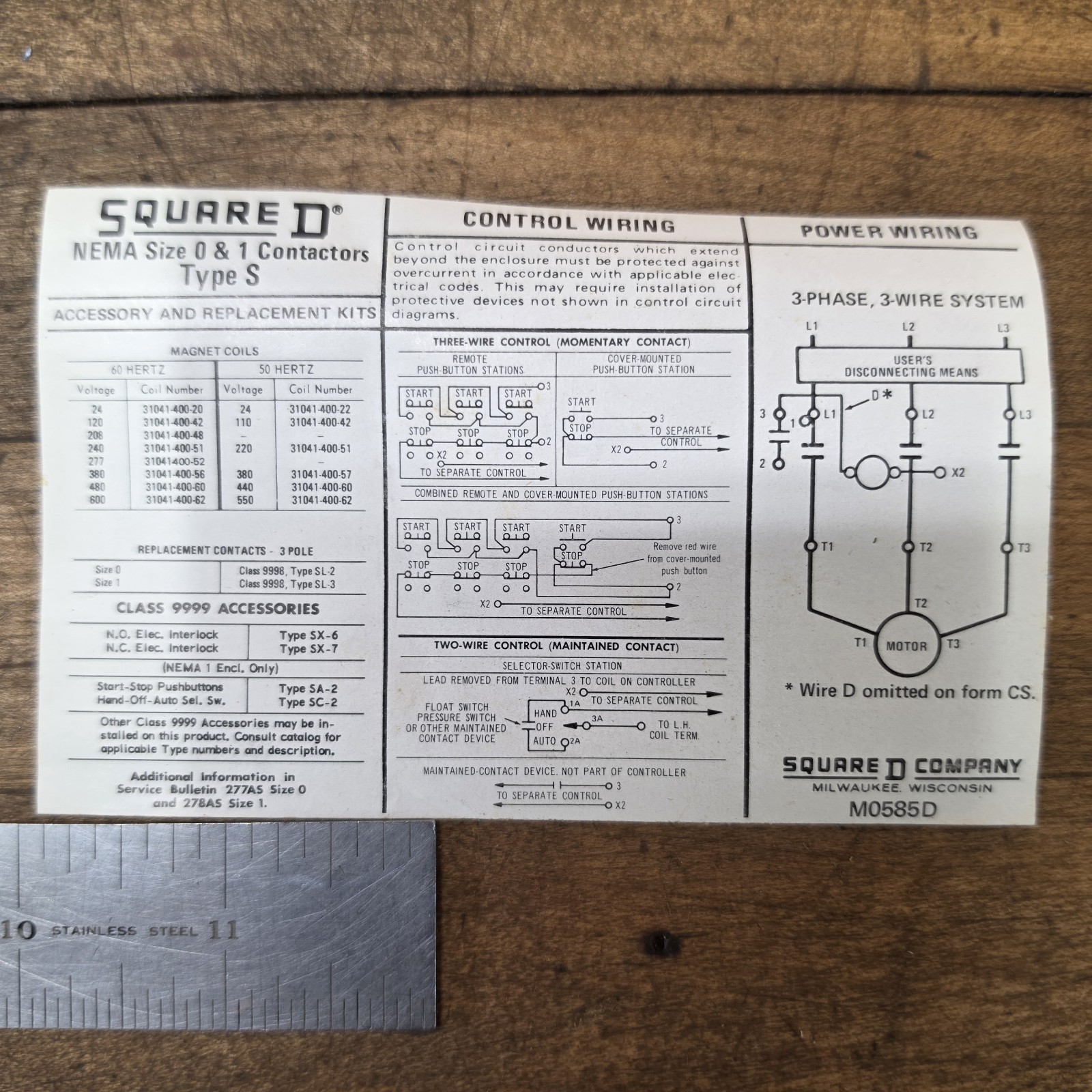 NEW Square D 8502 Motor Starter Series A Nema Size 1 120V & Steel Box SC02 ☆USA
