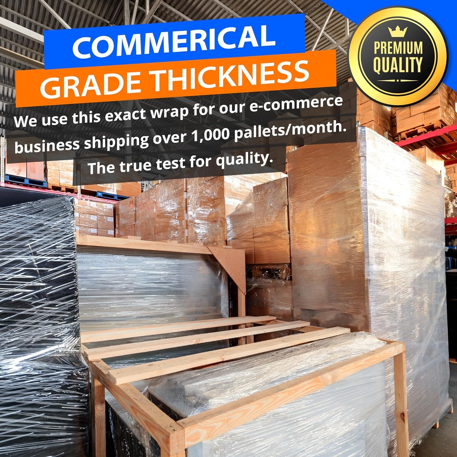 4 Rolls 18″ x 1500ft Clear Heavy Duty Pallet Shrink Stretch Wrap Film 80 Gauge