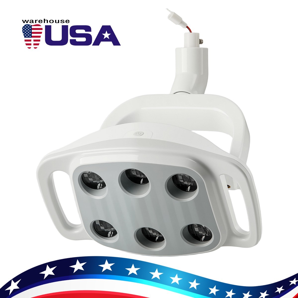 Dental 6 LEDs LED White Light Operating Lamp 30000lux Induction For Unit Chair
