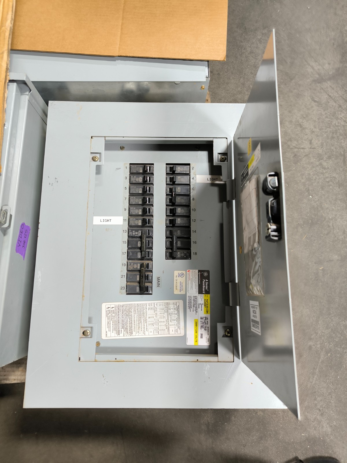 GE General Electric AQF3181CBX AXS5B7 A Series Panelboard 100 Amp 208Y/120V 3PH