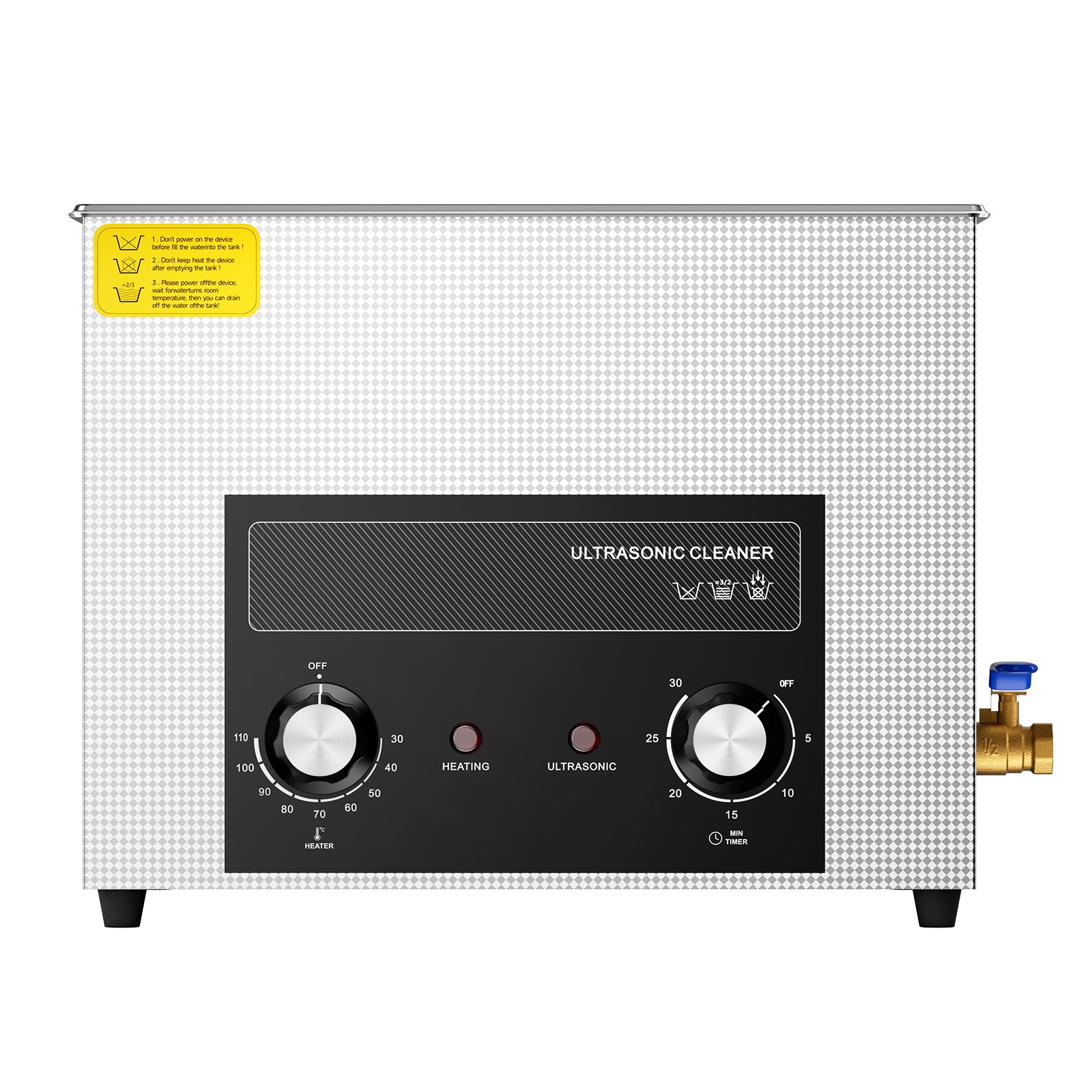 VEVOR 15L Ultrasonic Cleaner with Heater Timer & Basket Digital Sonic Machine
