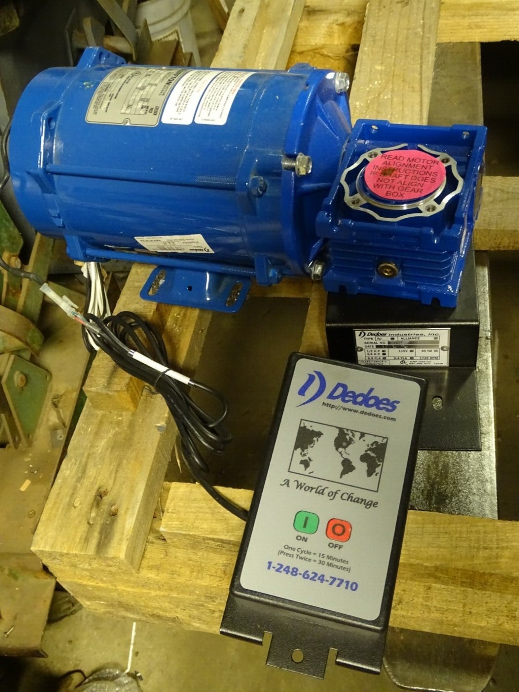 Dedoes Ind. Alliance Paint Mixer w/ Controller 1/2hp 6.8FLA 1725rpm 115V , 30148