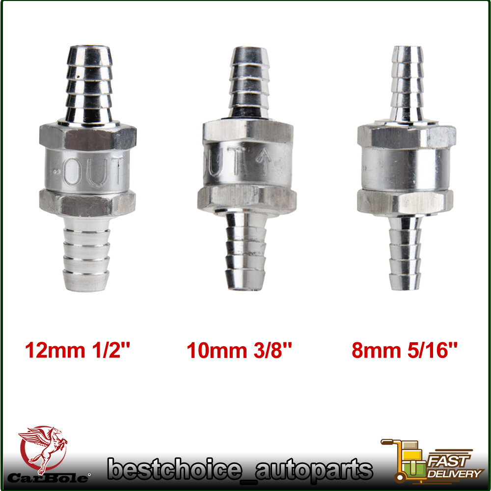 Fuel Non Return One Way Check Valve For Petrol Diesel 5/16″ or 1/2″ or 3/8″ Size