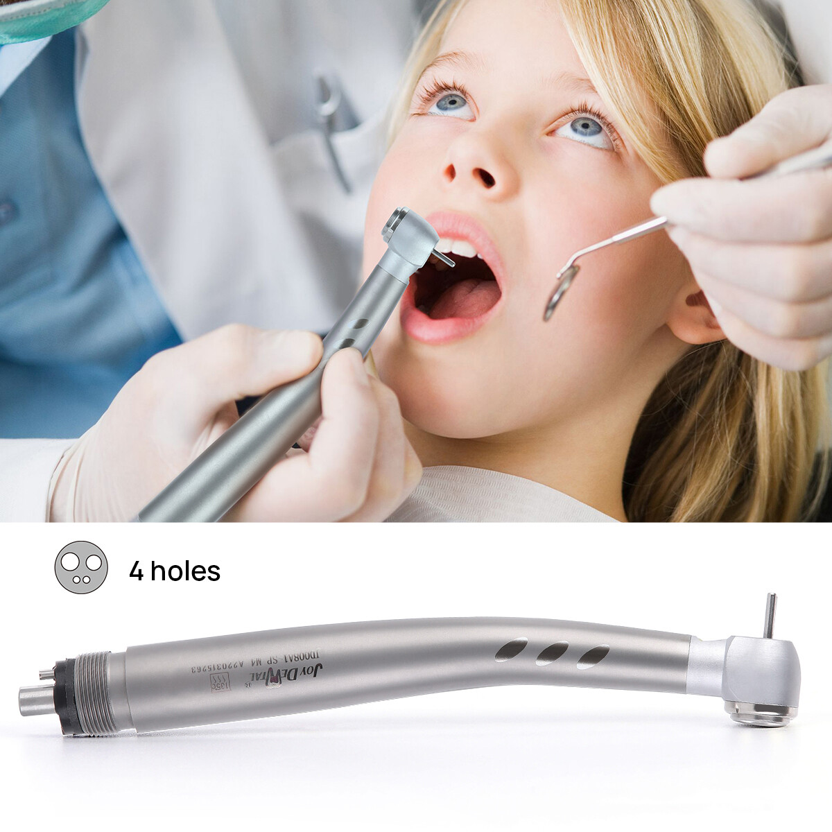 NSK Style E-generator Dental LED High Speed Handpiece 2/4 Holes Push 4 Spray