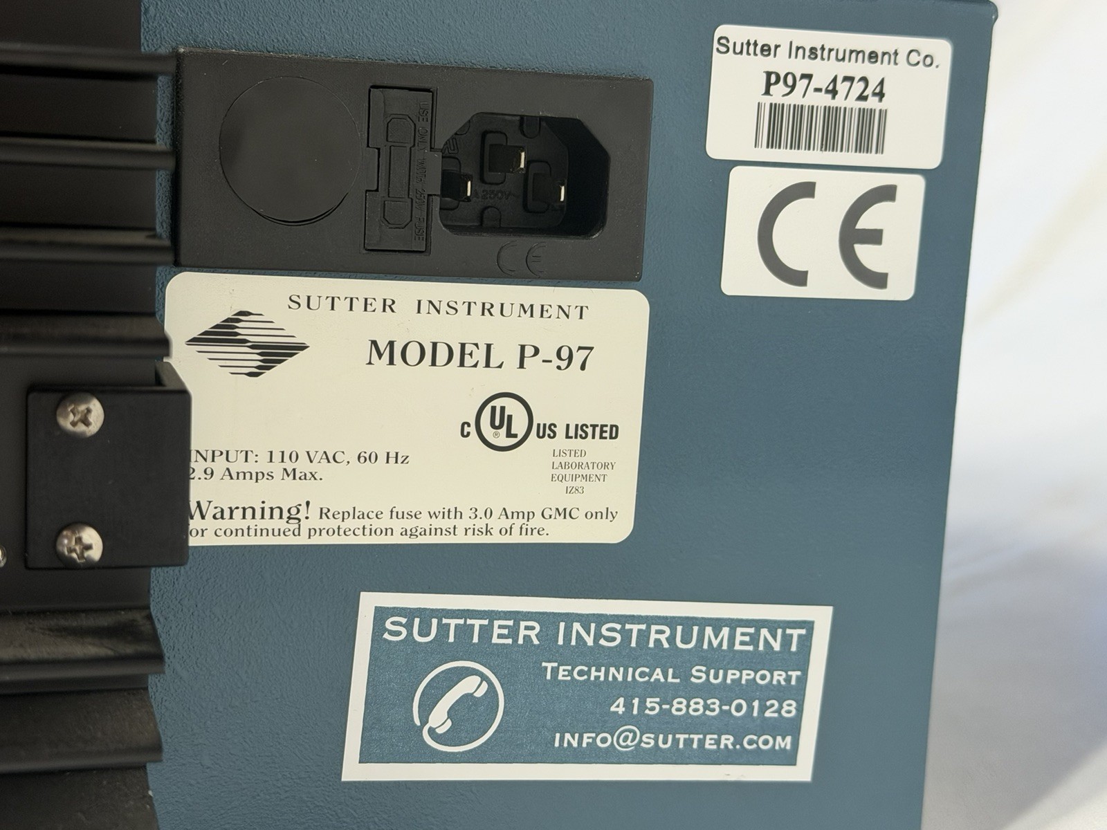 Sutter Instruments P-97 Flaming Brown Micropipette Puller