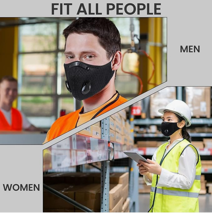 Washable & Reusable Half-Face Shield – Anti-Dust/Pollution Protective Facepiece