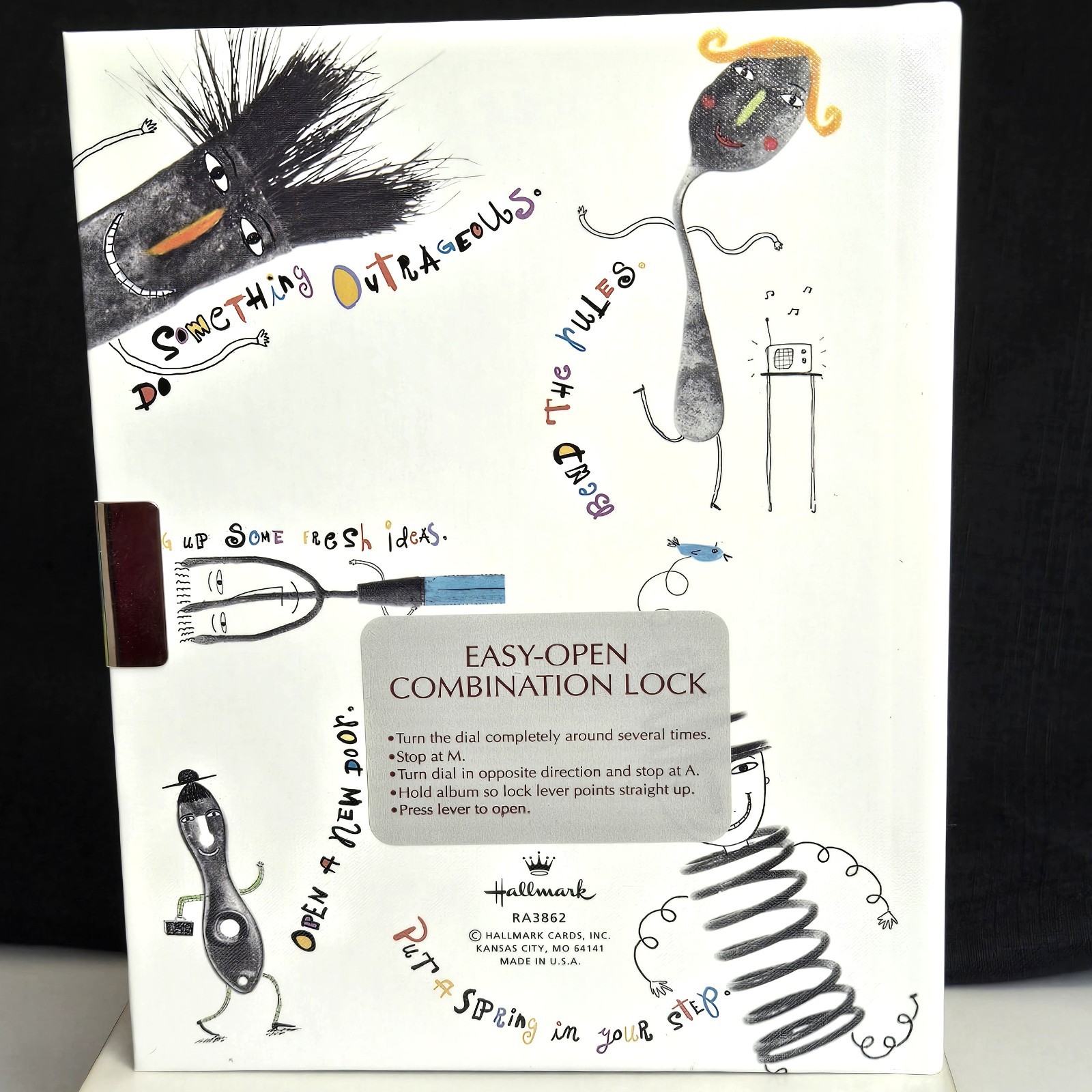 HALLMARK Hard Cover Diary/Journal w/Combo Lock – Life’s Too Short To Be Ordinary