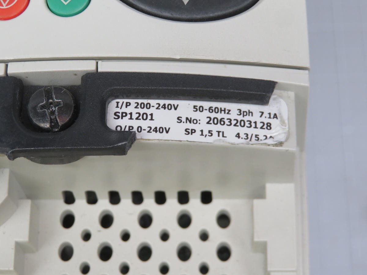 CONTROL TECHNIQUES SP1201 SERVO DRIVER 0-240 50-60 HZ 7.1 AMP 3 PH T196322