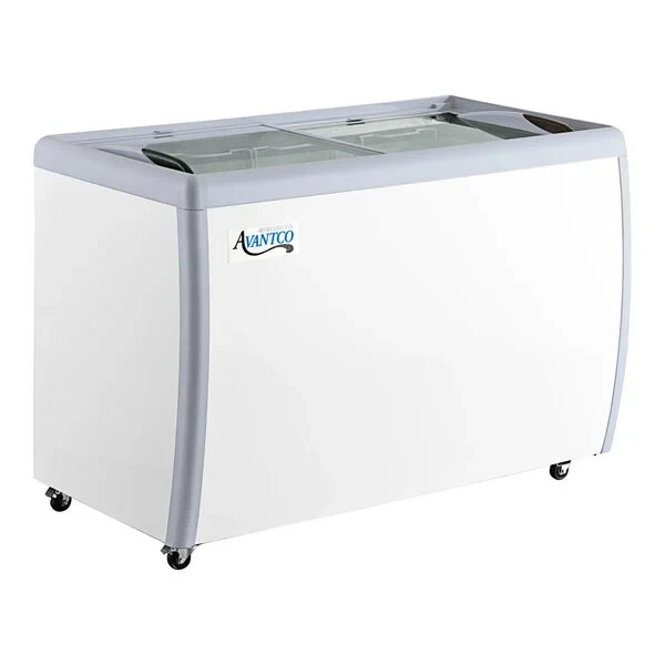 Avantco DFF13-HCL 49 3/4″ Flat Top Display Ice Cream Freezer Used Excellent
