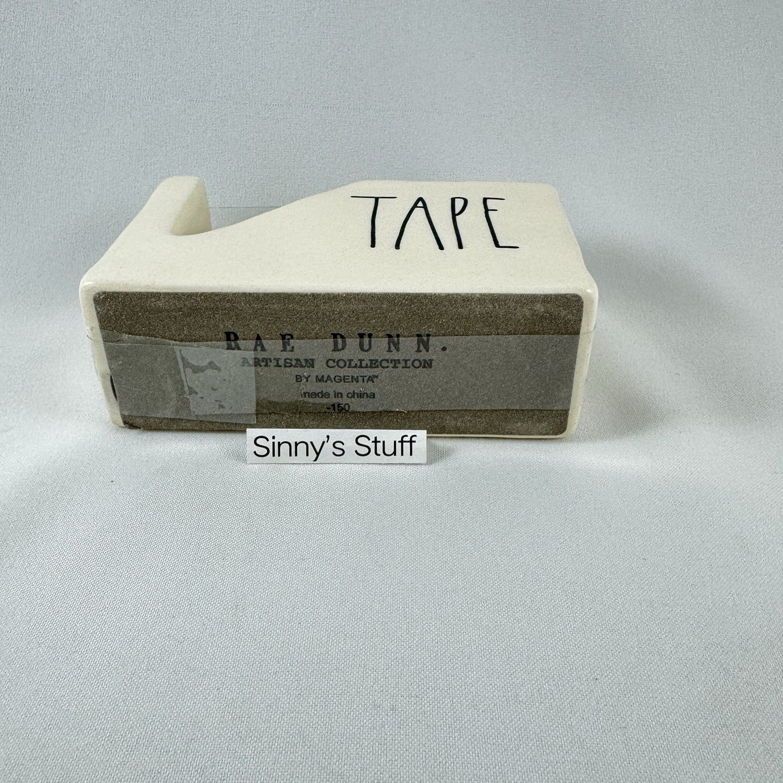 New Rae Dunn Artisan Collection Ivory Ceramic Tape Dispenser