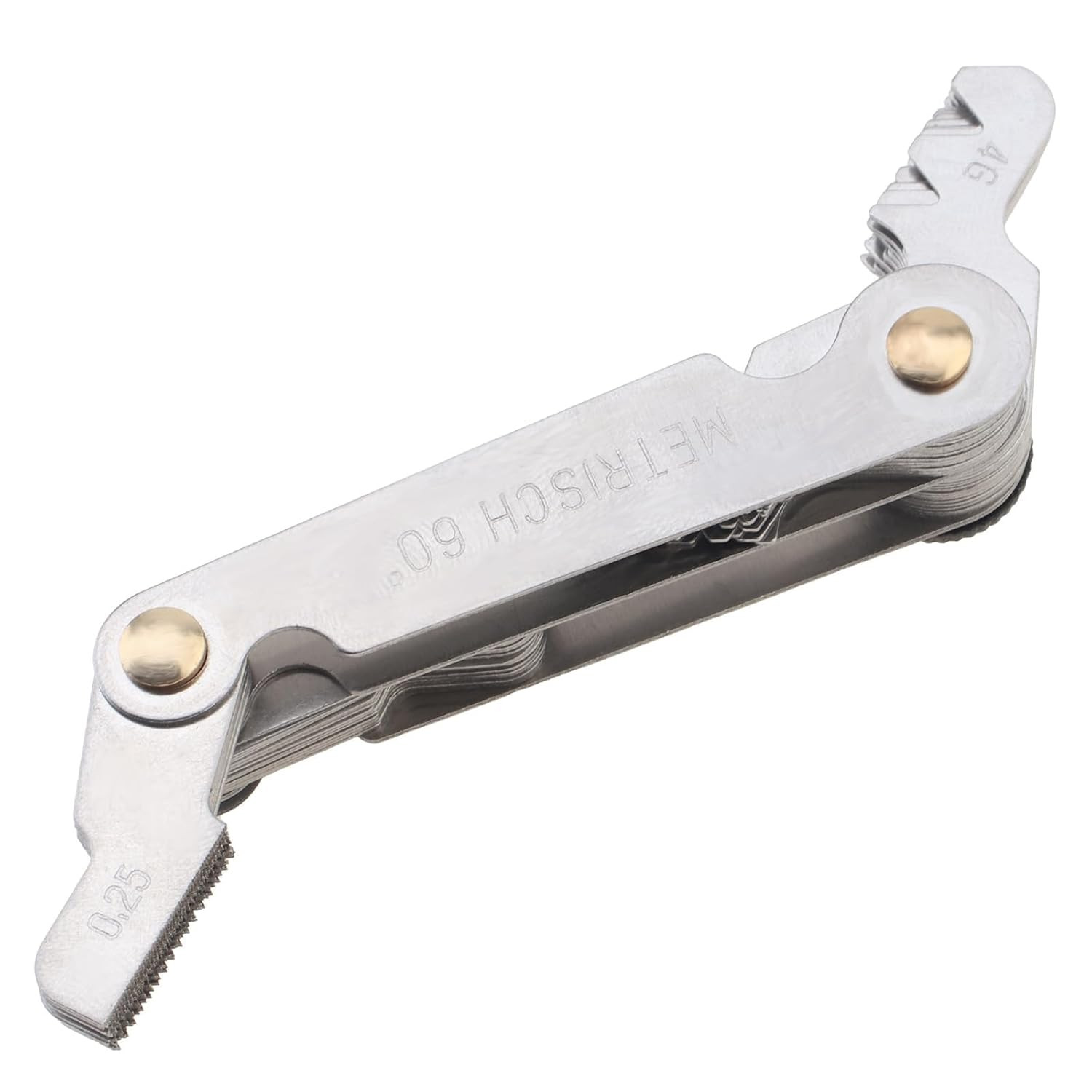 Medidor Paso Rosca Tornillos Acero Inoxidable Herramienta Calibre Metricas