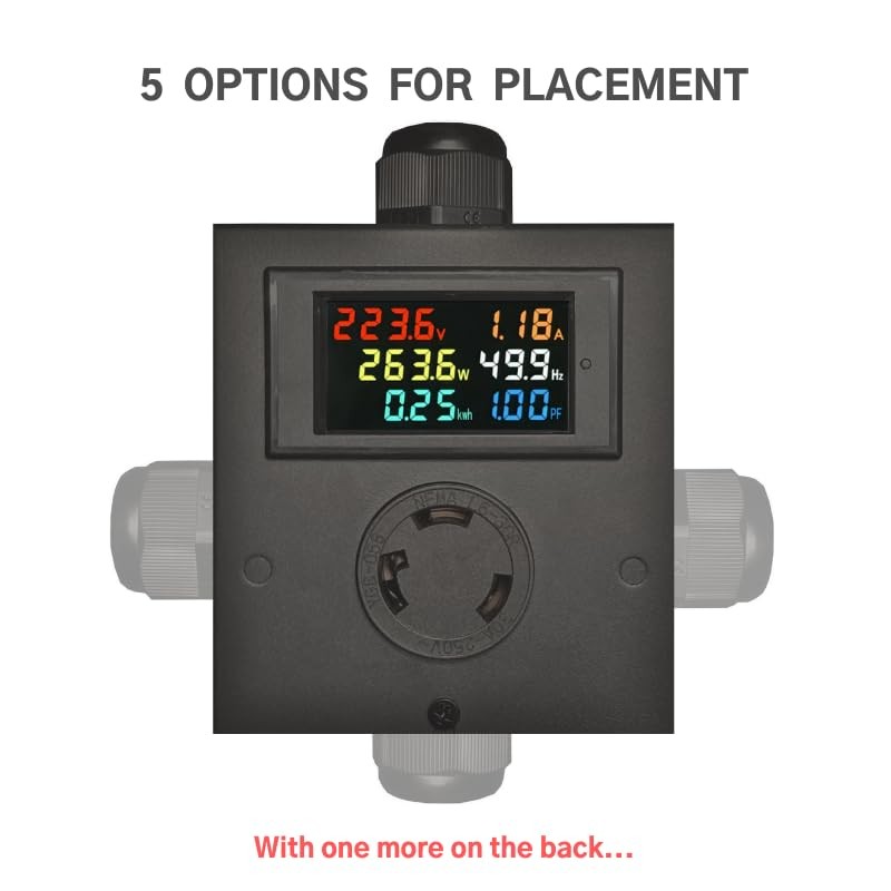 L6-30 Outlet Meter Box Installation Kit Assembly Required for Custom Application