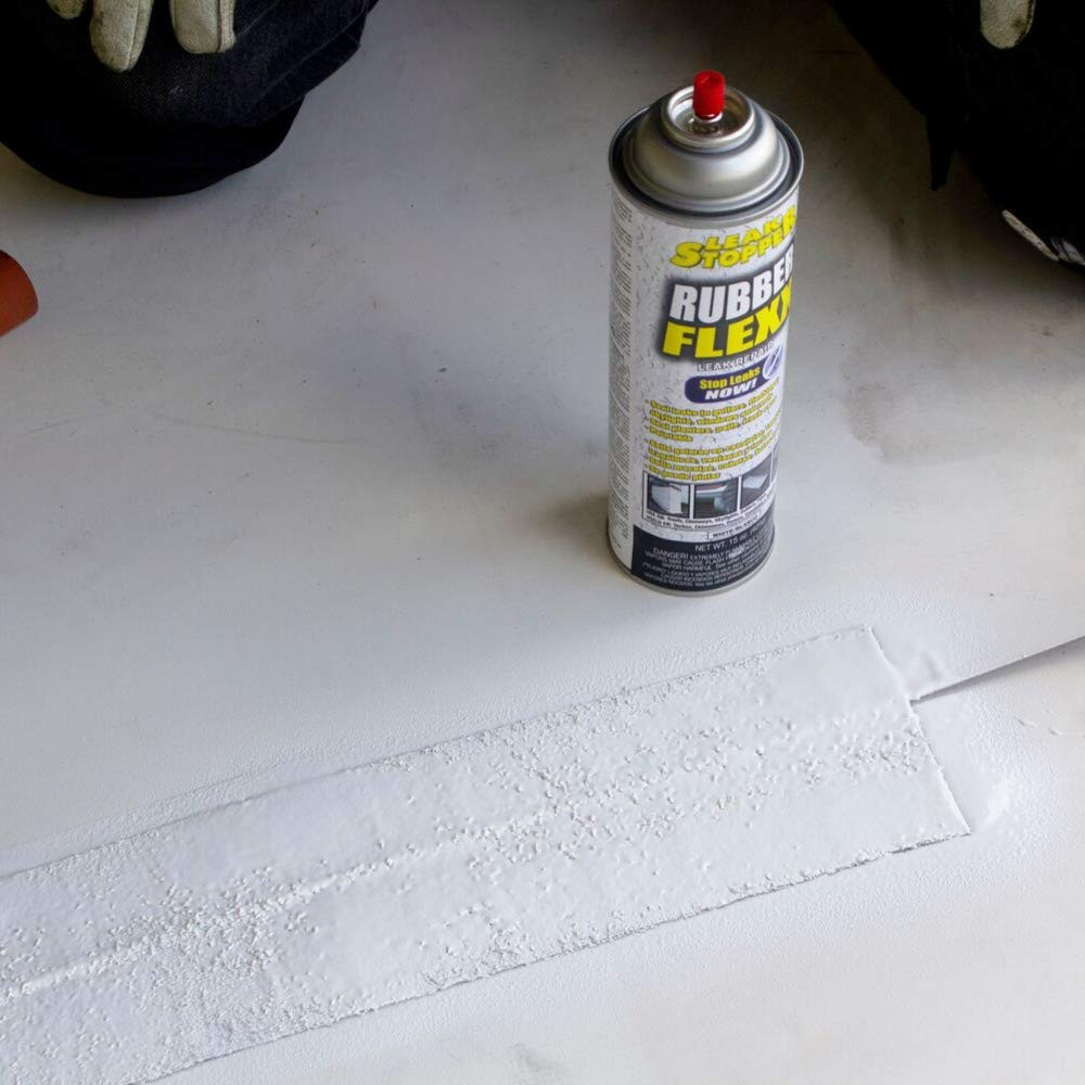 Rubber Flexx – Waterproof Repair & Sealant Spray – Point & Spray to Seal Cracks,