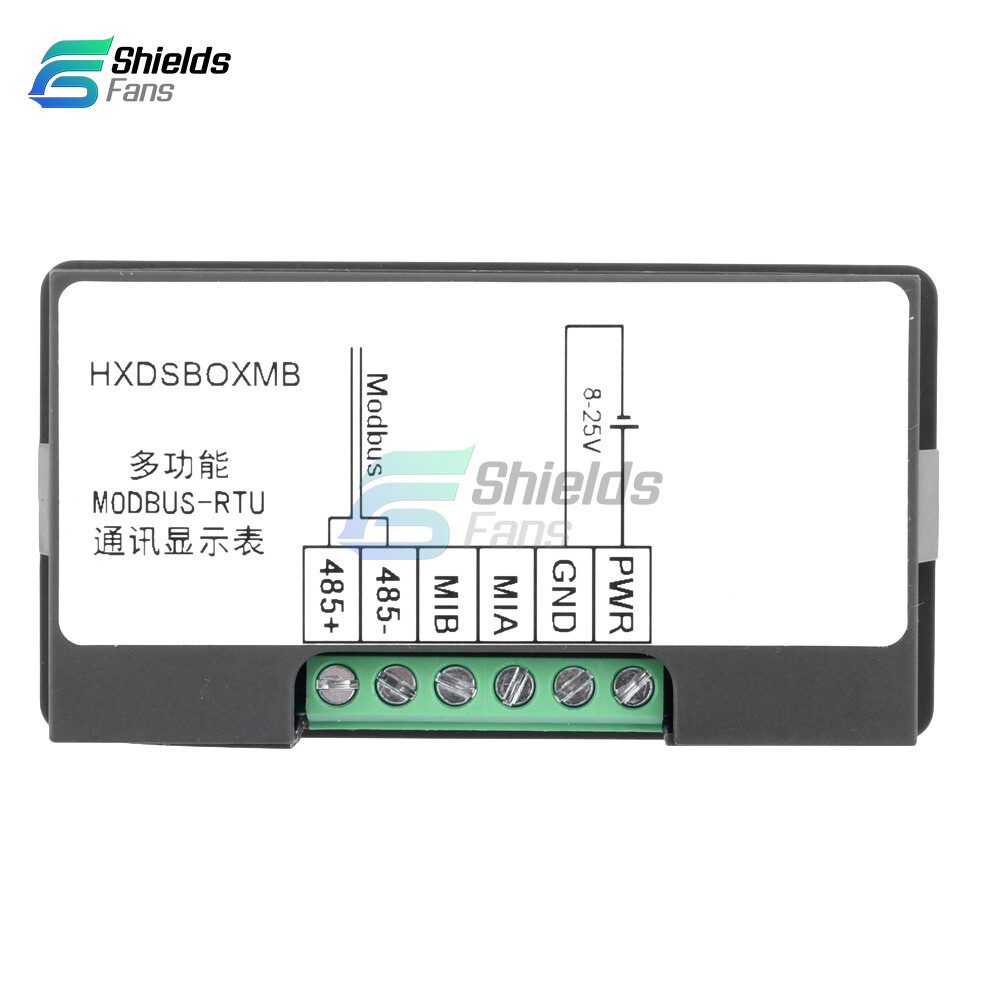 MODBUS-RTU Communication Display Meter RS485 Master-Slave-Monitorable DC 8-25V