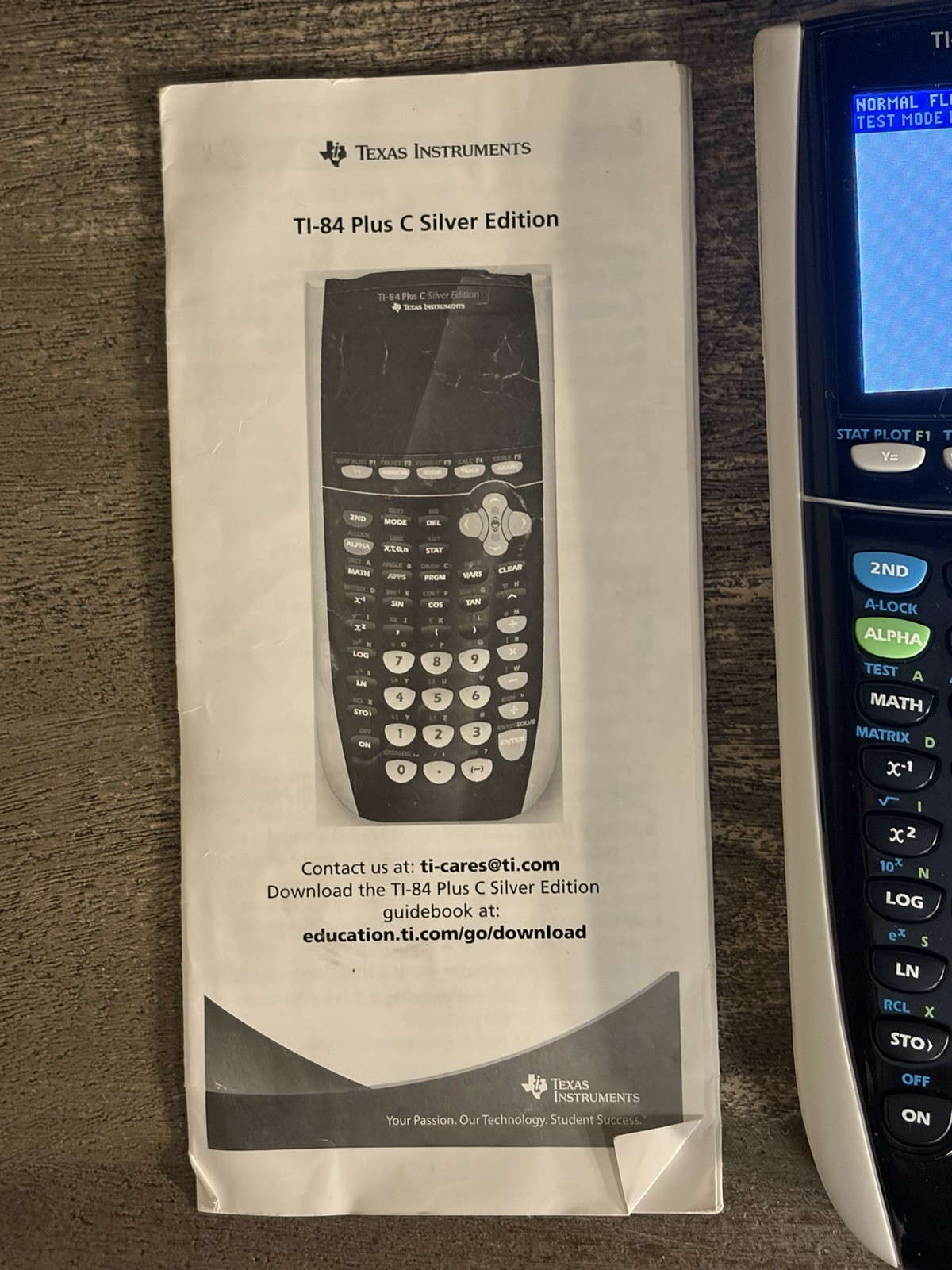 Texas Instruments TI-84 Plus C Silver Edition Graphing Calculator Black/White