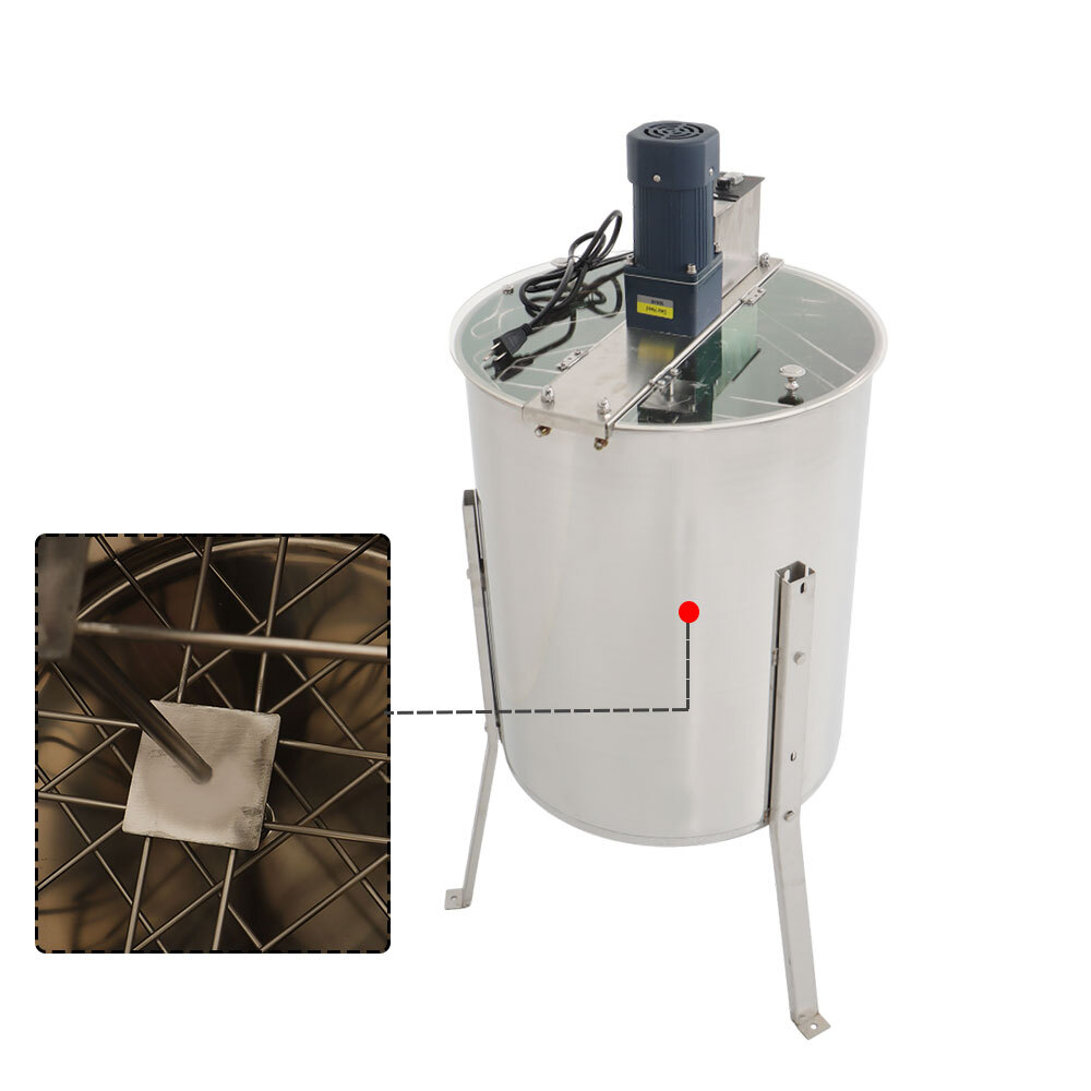 4/8 Frames Electric Honey Extractor Beekeeping Equipment 1300RPM Stainless Steel