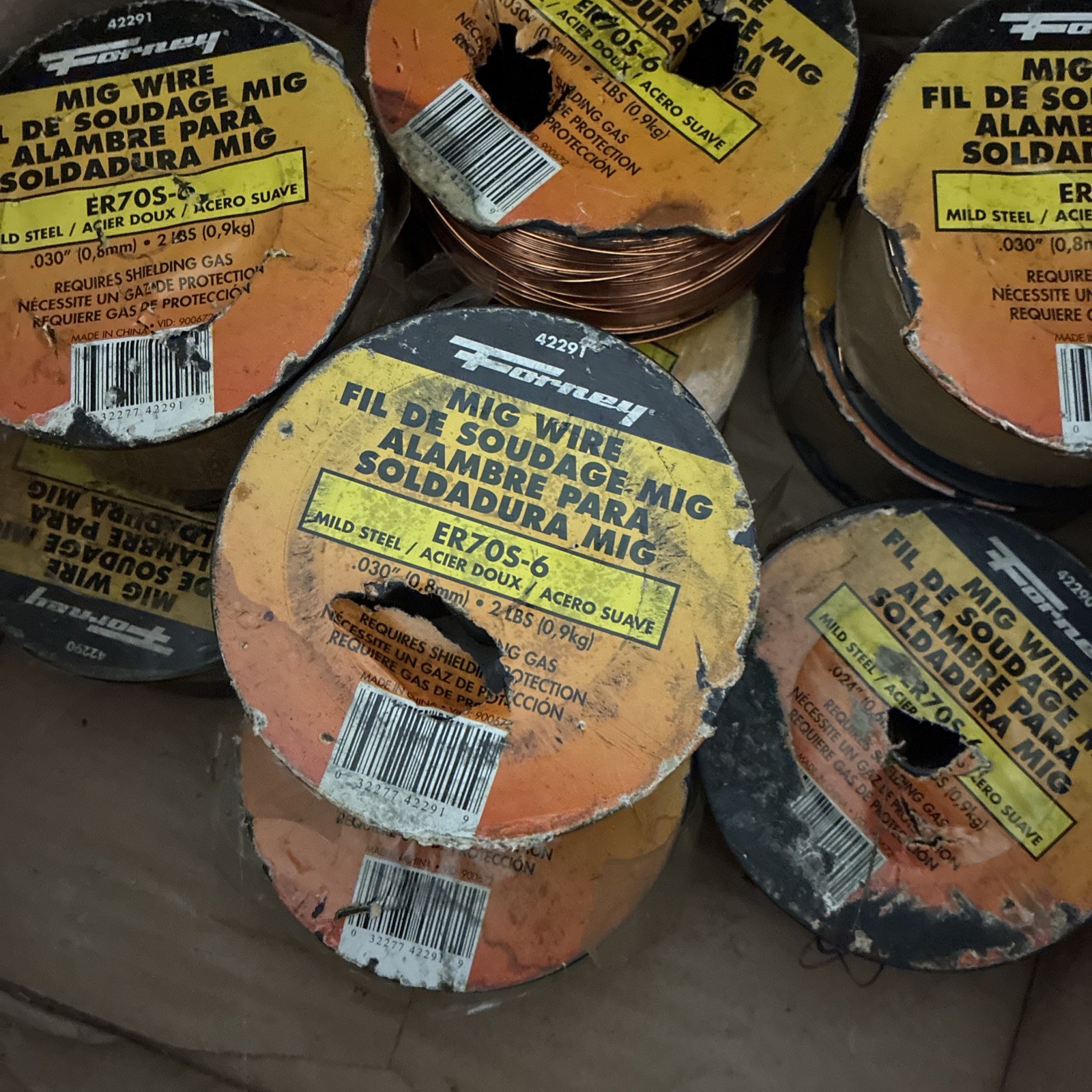 8x Forney 42292 Welding ER70S-6 Mig Wire 0.35″ 2 lbs.