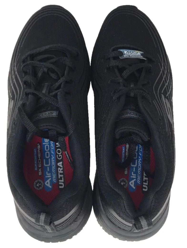Skechers Men’s Max Cushioning Elite SR Rytas Lace Up Shoes Black Size:9.5 201G