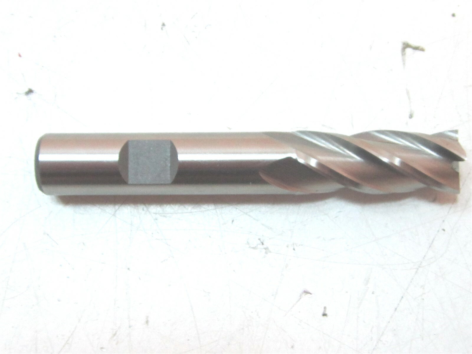 13mm Square End Mill 4F HSS RH CC 13mm x 3-1/4 x 1-1/4 x 1/2