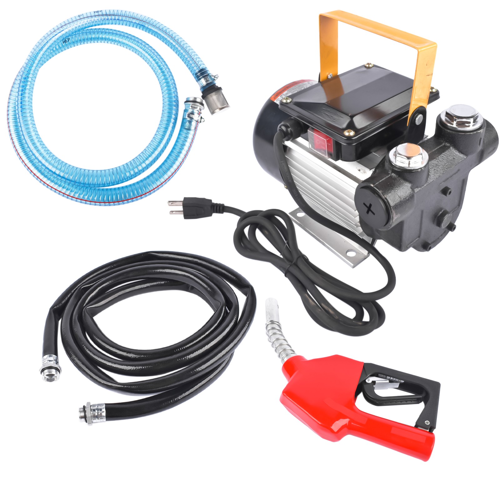 New 110V 16GPM AC Diesel Kerosene Oil Fuel Transfer Pump Electric Self-Priming