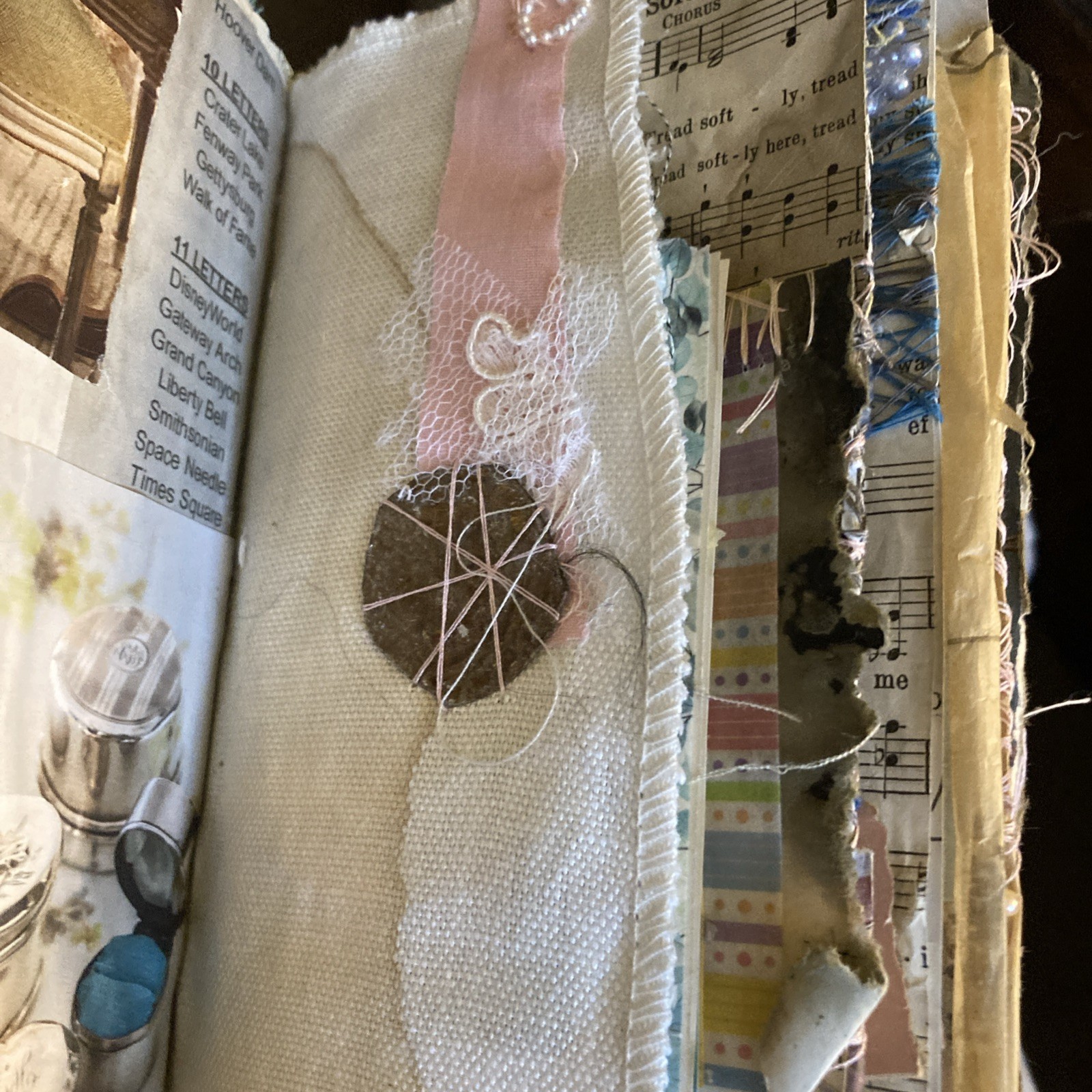 Junk Journal, Grungy, Blooming Table, Coffee Stain