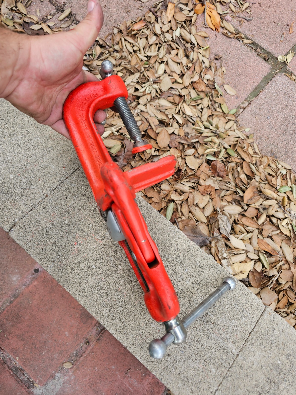 Genuine Ridgid No 39 Portable Pipe Vise 1/8″ to 2-1/2″ Clamp On Works Great NICE