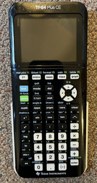 Texas Instruments TI-84 Plus CE Graphing Calculator – Black, Good Condition Math