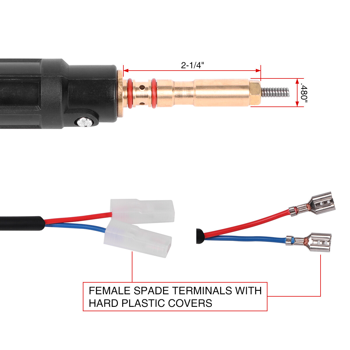 100A 10′ Replacement MIG Welding Torch for Hobart Handler 135/140/175/180