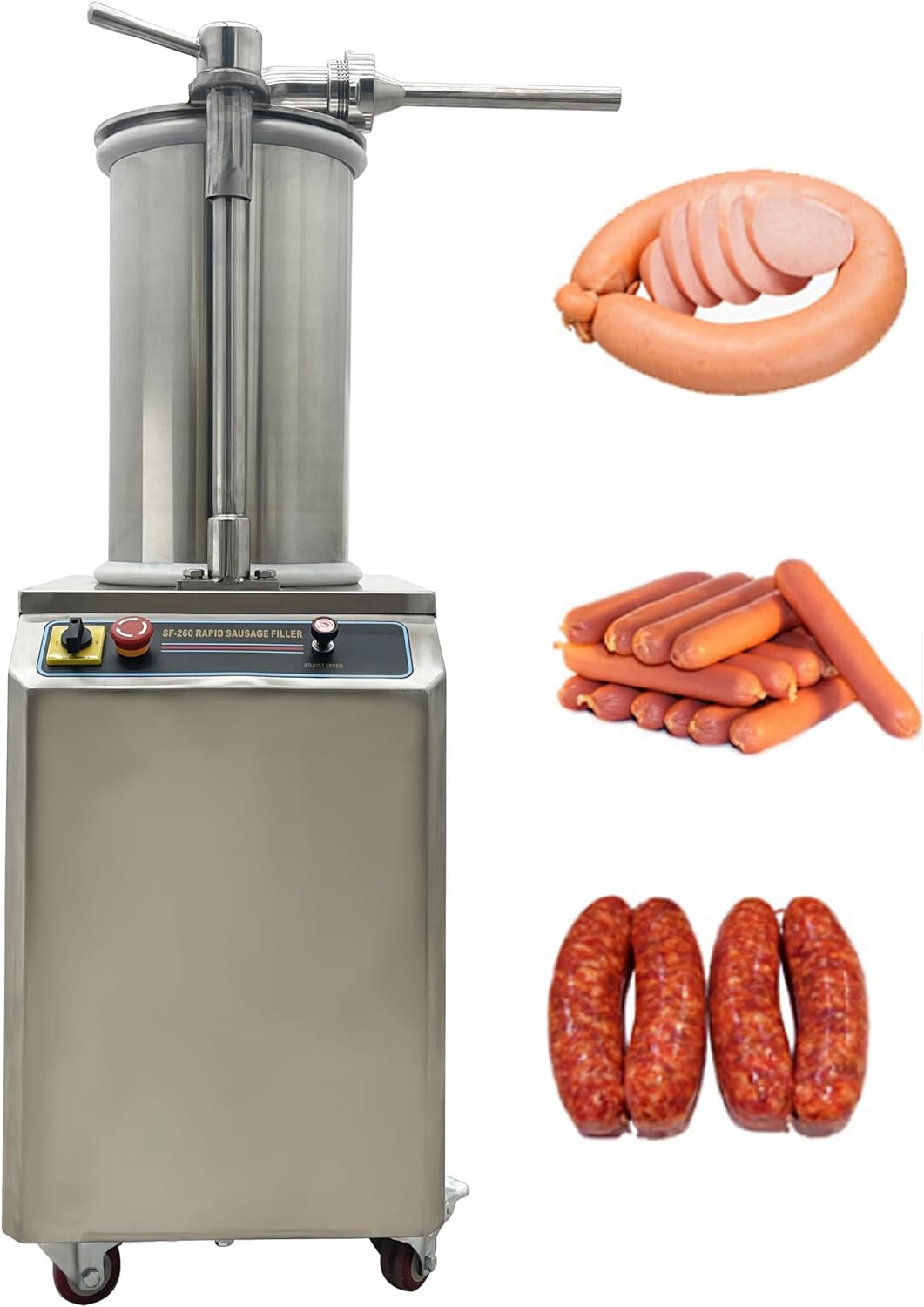 Hydraulic 26L Automatic Sausage Stuffer Maker 110V Sausage Filling Machine