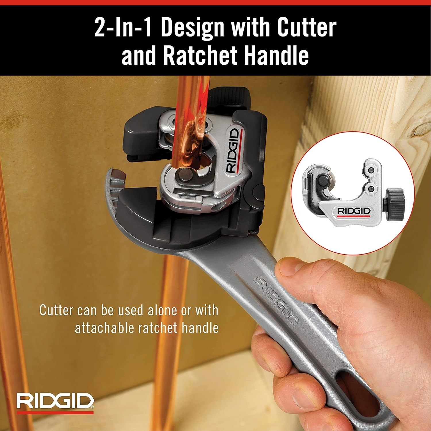 Lightweight Close Quarters Tubing Cutter with Ergonomic Grip & Automatic Feed