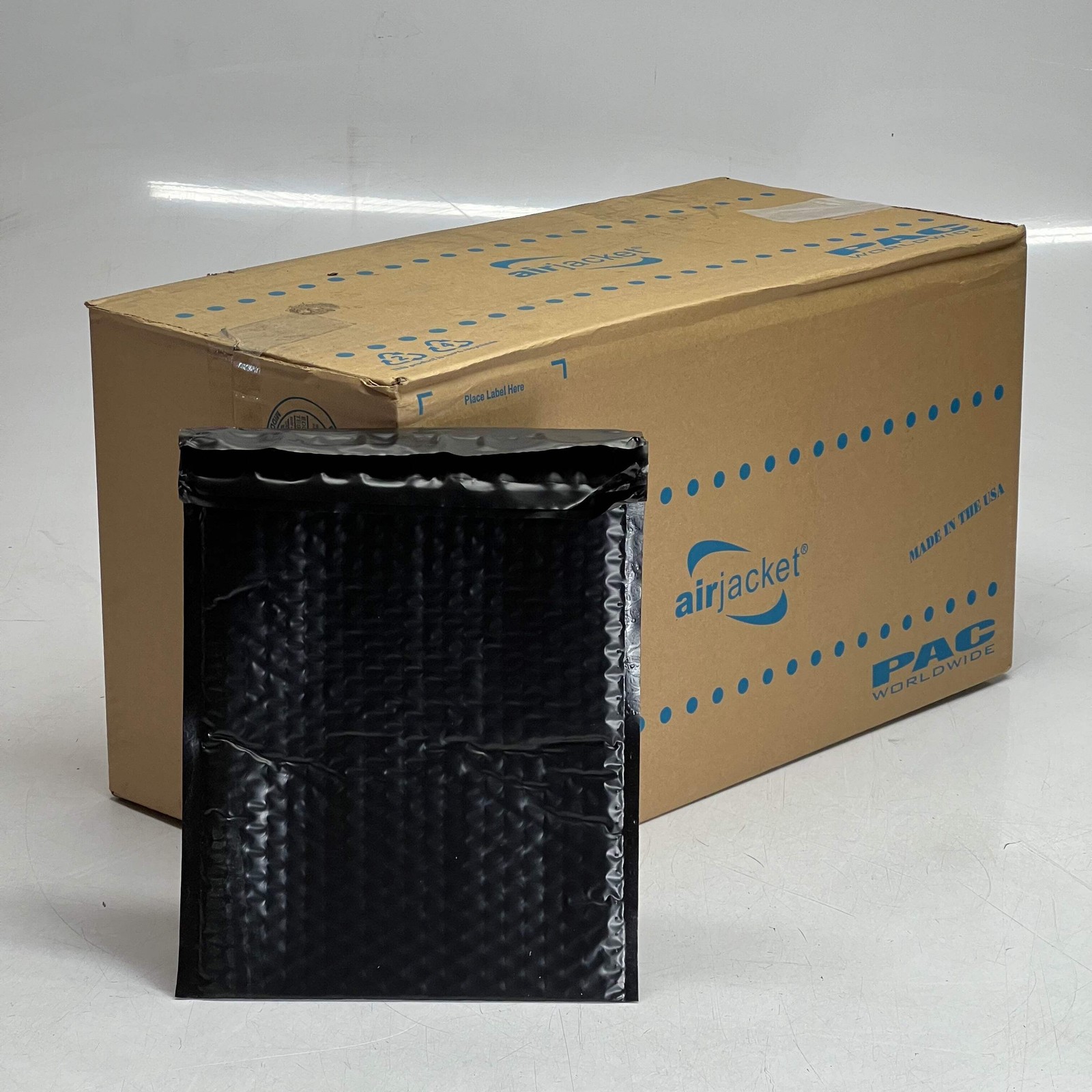 AIRJACKET (100 PACK) Poly Bubble Mailers Sz 8.5″ x 11.25″, Black MUSA31012
