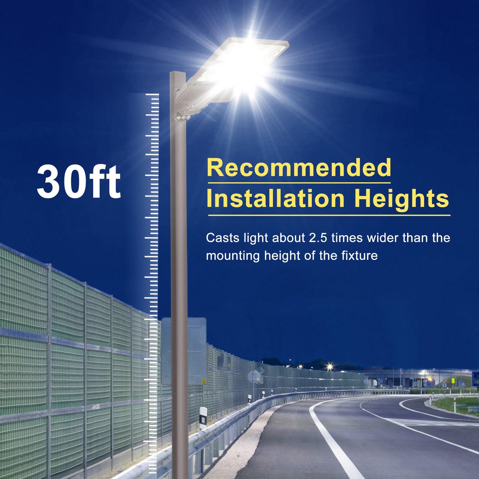 Dusk to Dawn 320W 120V LED Shoebox Area Light Commercial Security Flood Lighting
