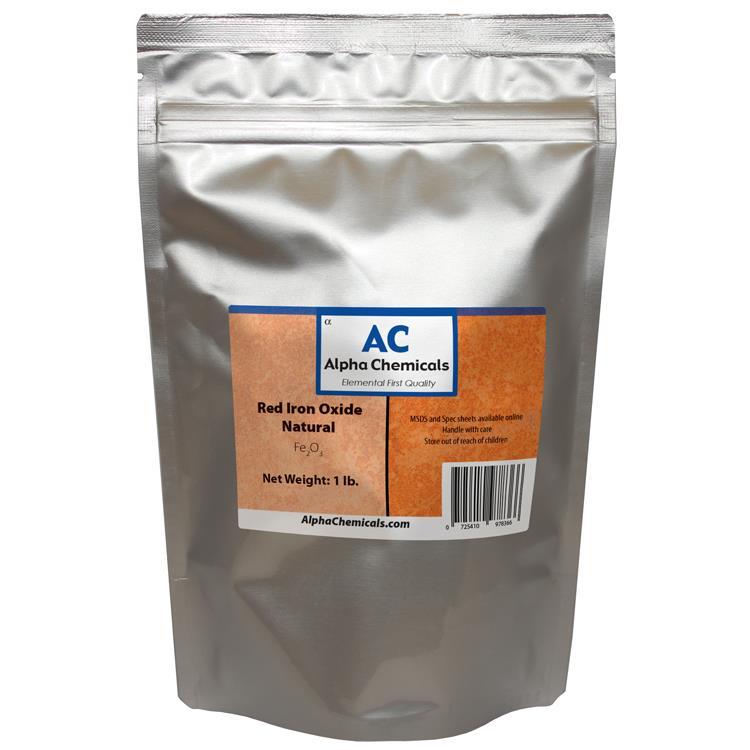 1 lb Red Iron Oxide – Fe2O3 – Natural Source