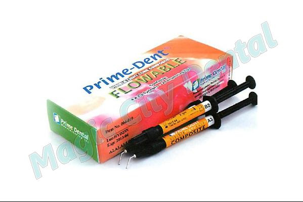 Dental Micro Hybrid Flowable Light Cure Resin Composite 4 Syringe Kit – Assorted