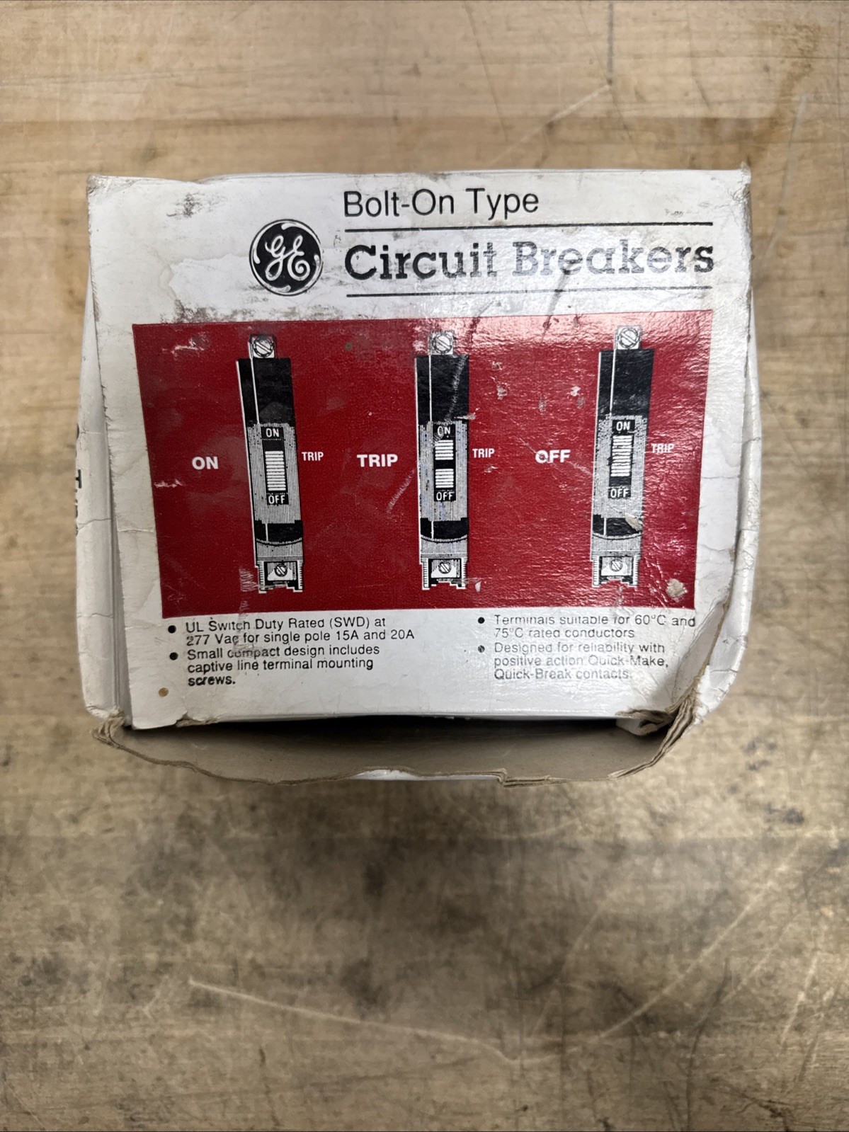 NEW OPEN BOX GENERAL ELECTRIC TEY330 TEY 3 POLE 30 AMP 480v CIRCUIT BREAKER