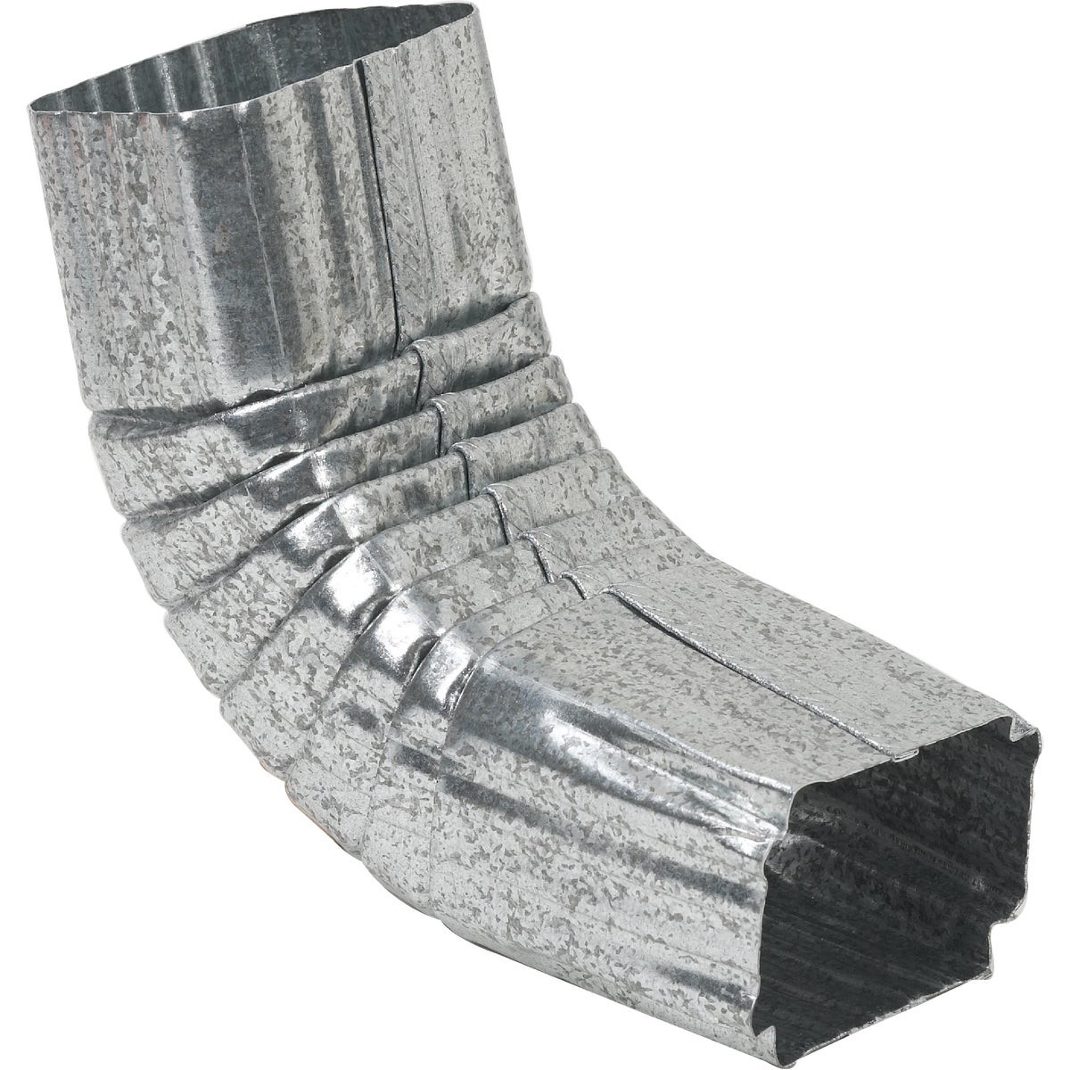 Amerimax 2 x 3 In. Galvanized Galvanized Front Downspout Elbow 29264 Amerimax