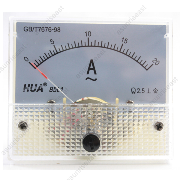 1 × AC20A Analog Panel APM Current Meter Ammeter Gauge 85L1 AC0-20A