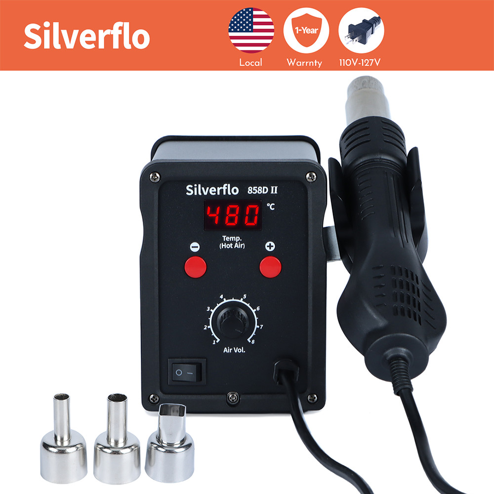Soldering iron Kit Station Hot Air Gun Heat Desoldering Rework station Welding