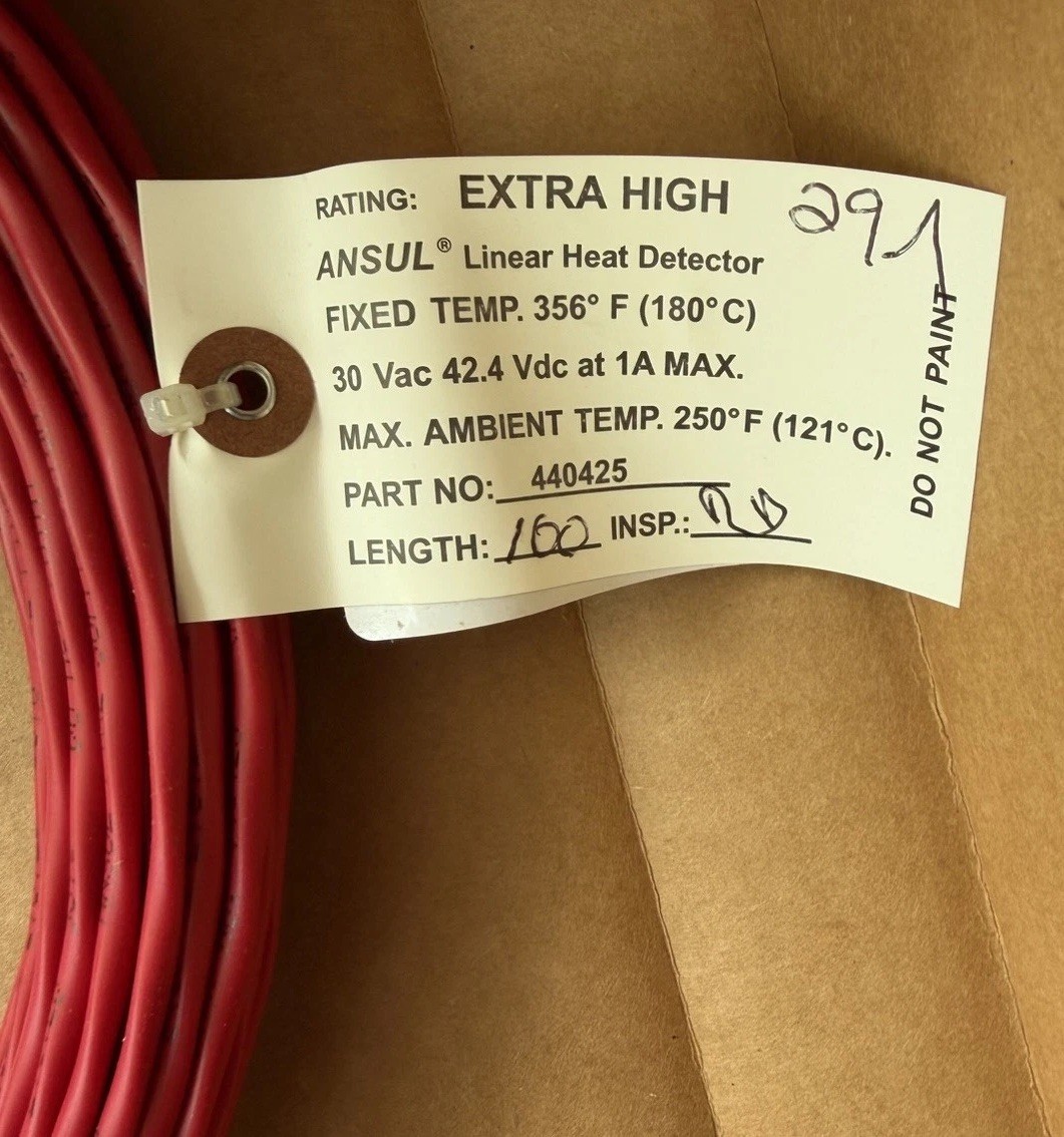 Ansul Linear Heat Detector( Fixed Temp-356F P/N P/N 71220