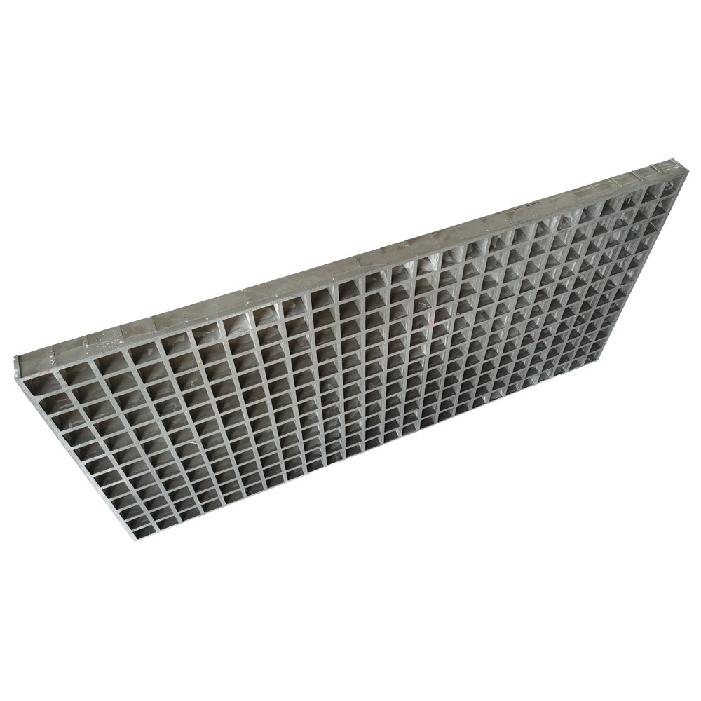 39.4″*19″(100cm*48.5cm) Gray Fiberglass FRP Grating Fiberglass Grille 1.5″ Thick