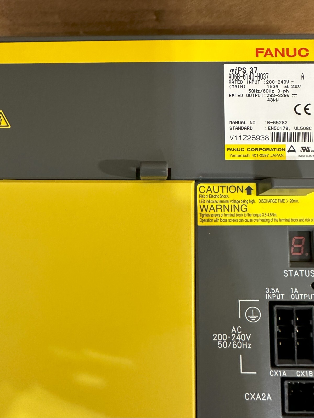 FANUC Power Supply A06B-6140-H037