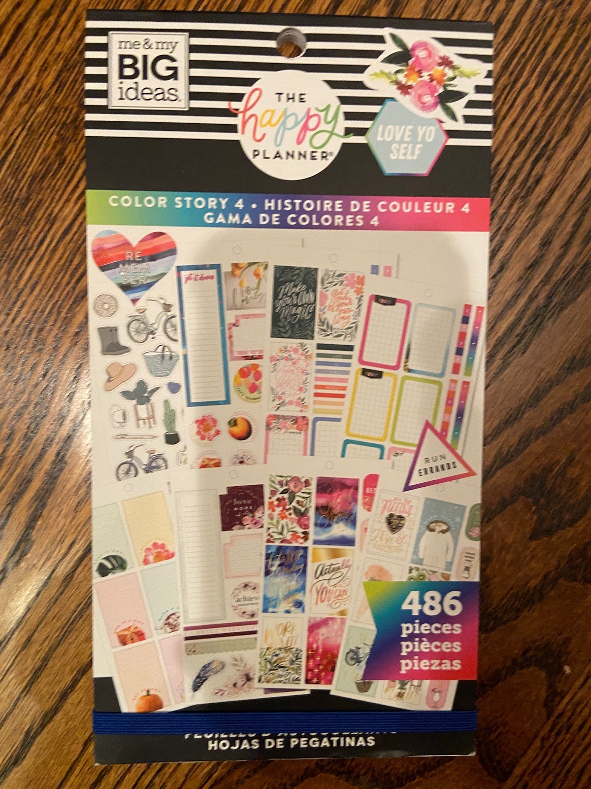 The Happy Planner Color Story 4 Sticker Sheet Pad 486 Pcs Big Ideas Classic New